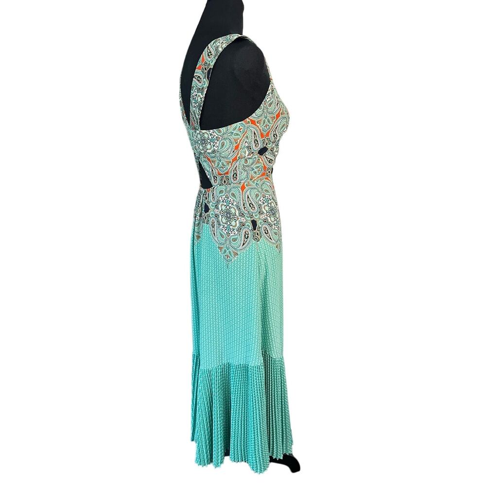Anthropologie | Maeve Canyon Creek Mint Green Paisley Print Midi Dress, Size 2 - Picture 2 of 9